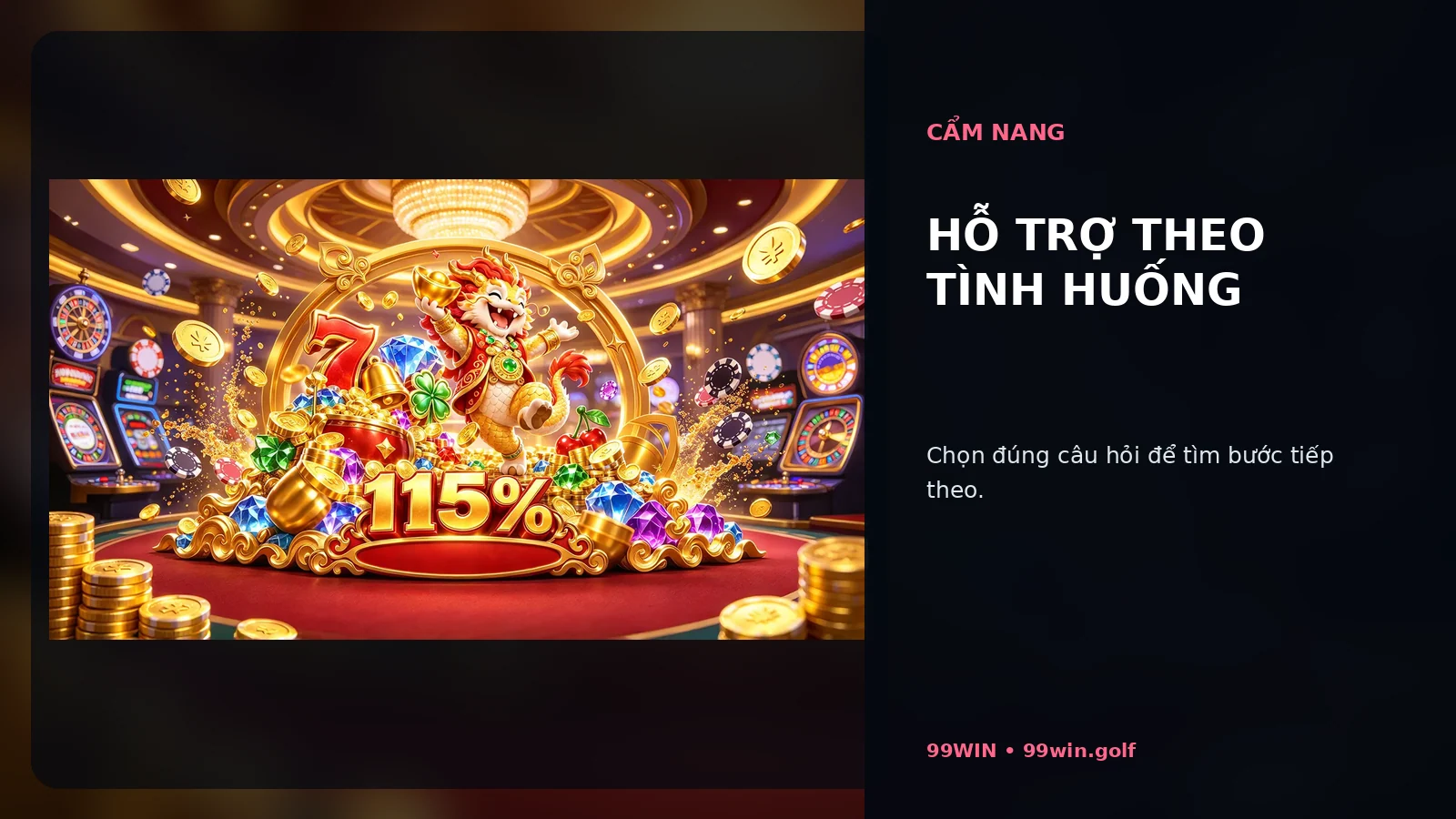 Hỗ trợ theo tình huống tại 99WIN